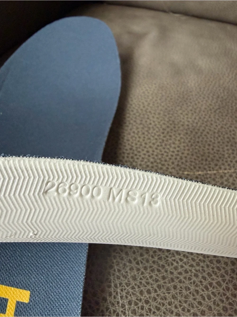 BRAND NEW HOKA Navy Blue Shoe Insoles with Yellow Logo